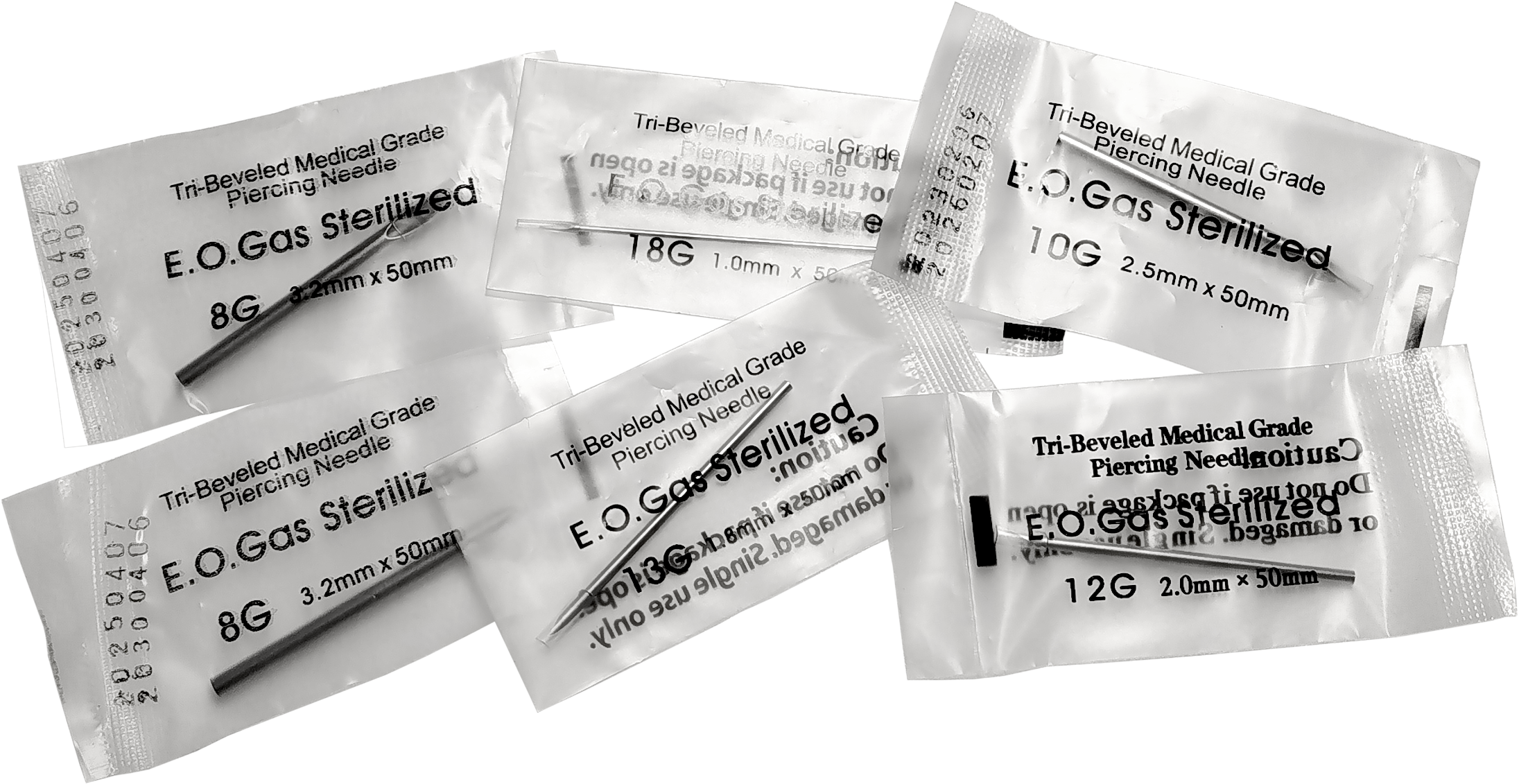 Полые иглы для пирсинга